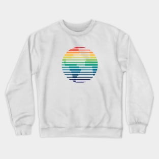 Rainbow Earth Minimalist Crewneck Sweatshirt